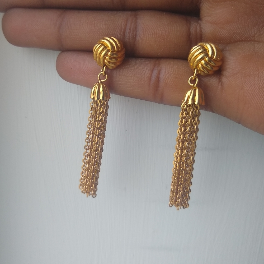 Golden Tassel Earrings